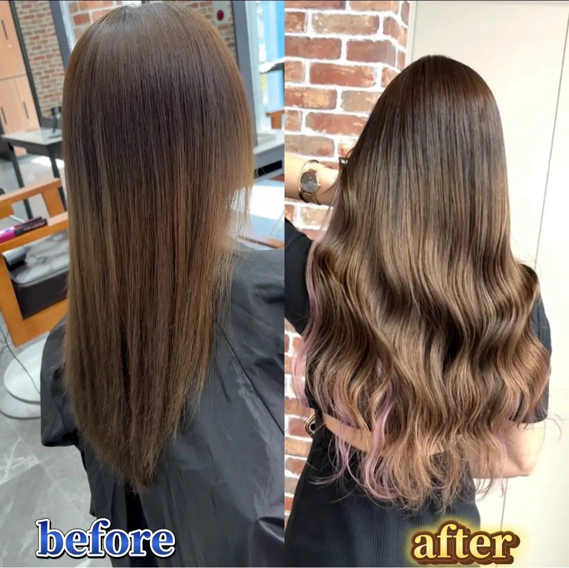 ロング カラー エクステ カット ヘアカラー エクステ ギャルの革命児 秀斗のヘアスタイル