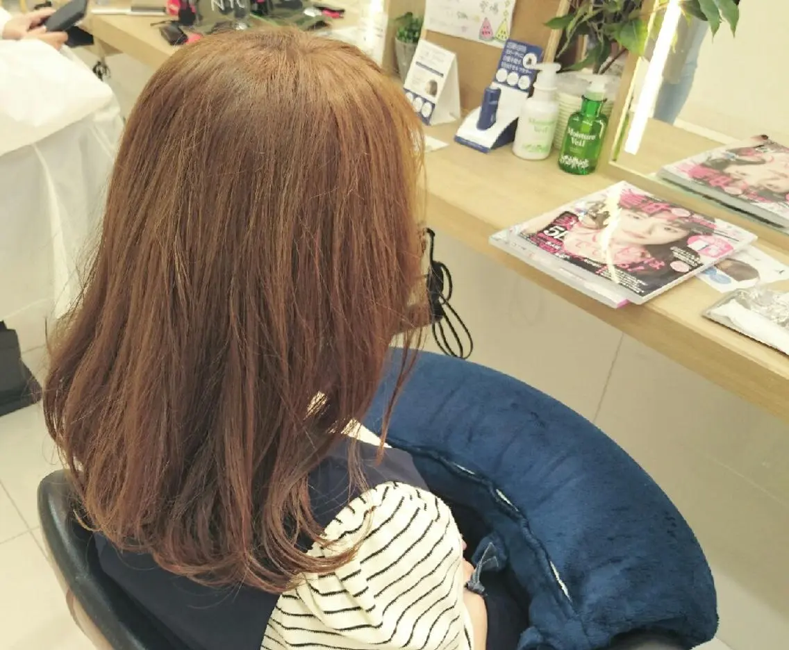 ミディアム カラー 透明感ハイライト◎ 伊藤夏海のヘアスタイル