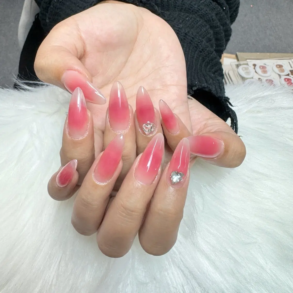 🍭【チップスカルプ】チークネイル💅の写真