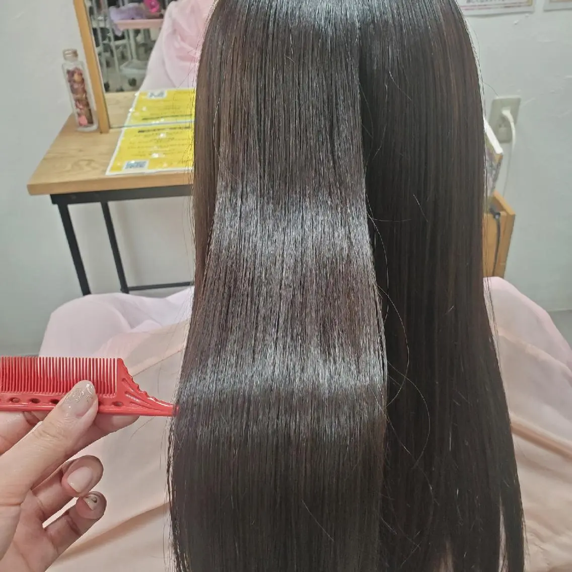 ロング カラー トリートメント 髪質改善/白髪ぼかし SHIONのヘアスタイル