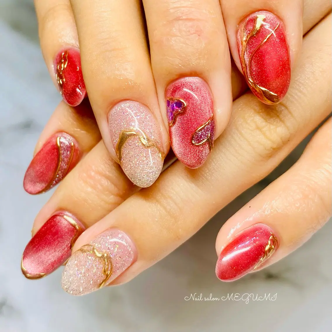 ネイル ゴージャス 持ち込み Nail salon MEGUMIのネイルデザイン