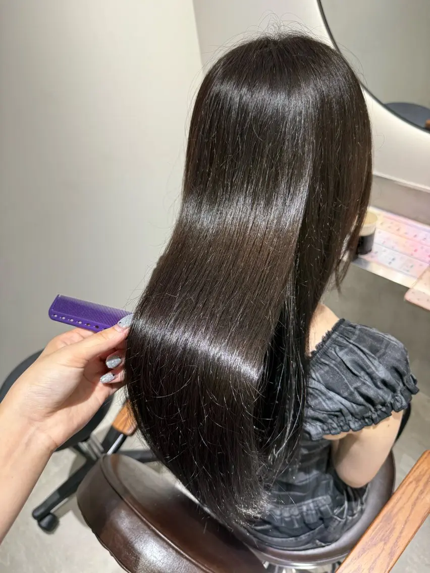 ロング 髪質改善 トリートメント トリートメント 艶髪カラー🫧 髪質改善🪽萩原のヘアスタイル