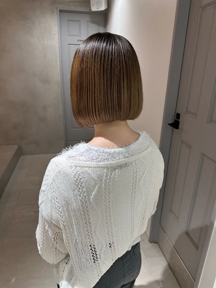 ショート カラー カット ヘアカラー トリートメント 髪質改善 縮毛矯正/ レイヤー/銀座/本木のヘアスタイル