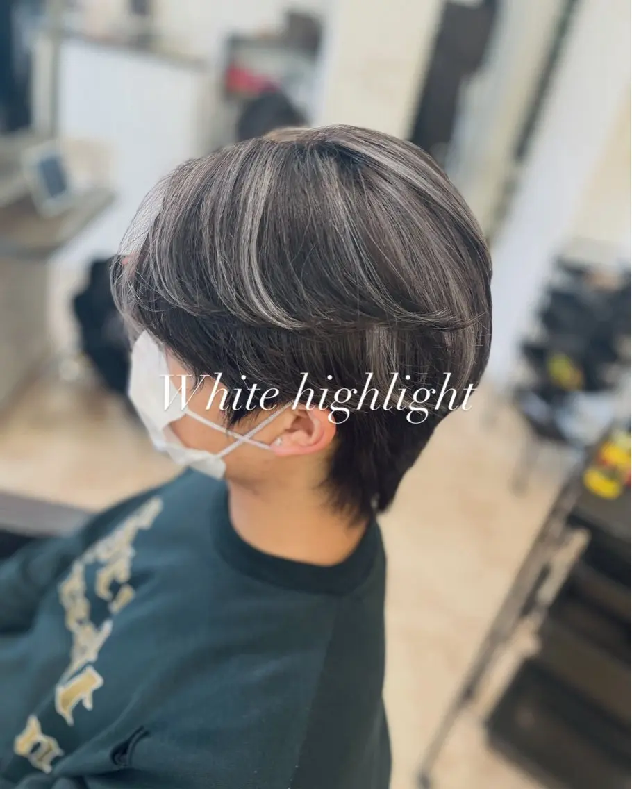 カラー メンズ メンズメッシュ メッシュ 渋田 唯のヘアスタイル