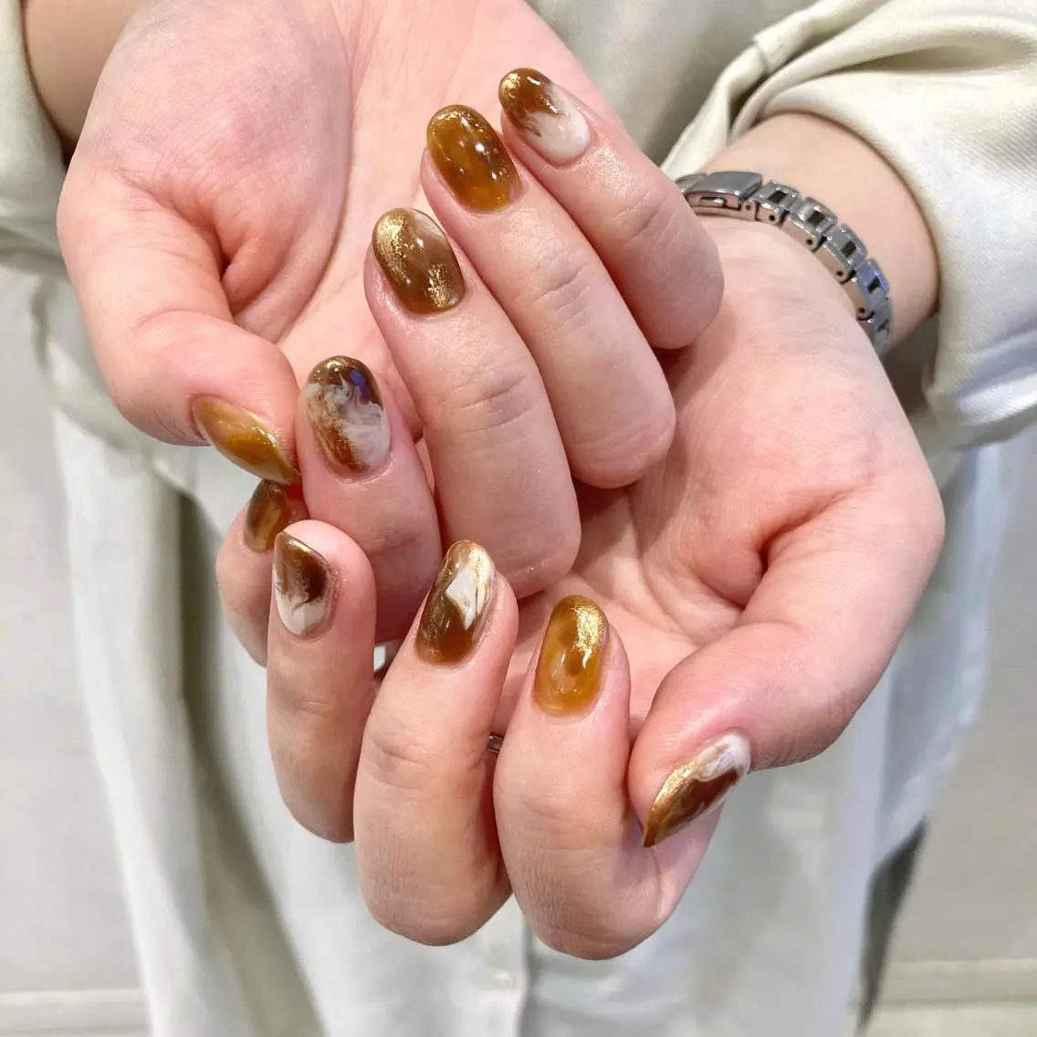 ネイル ニュアンスネイル ハンドネイル haruka 🐈のネイルデザイン