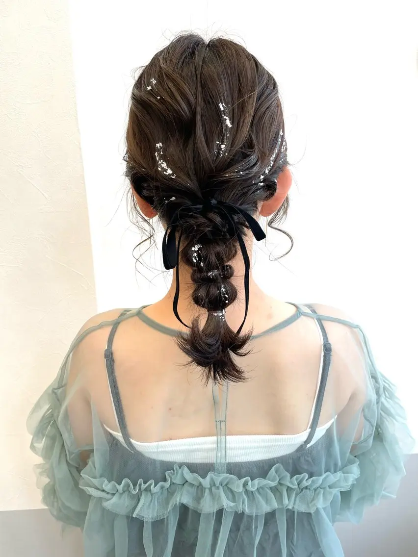 ヘアアレンジ 結婚式・ブライダル ヘアセット 🌷tocca Mai🌷のヘアスタイル