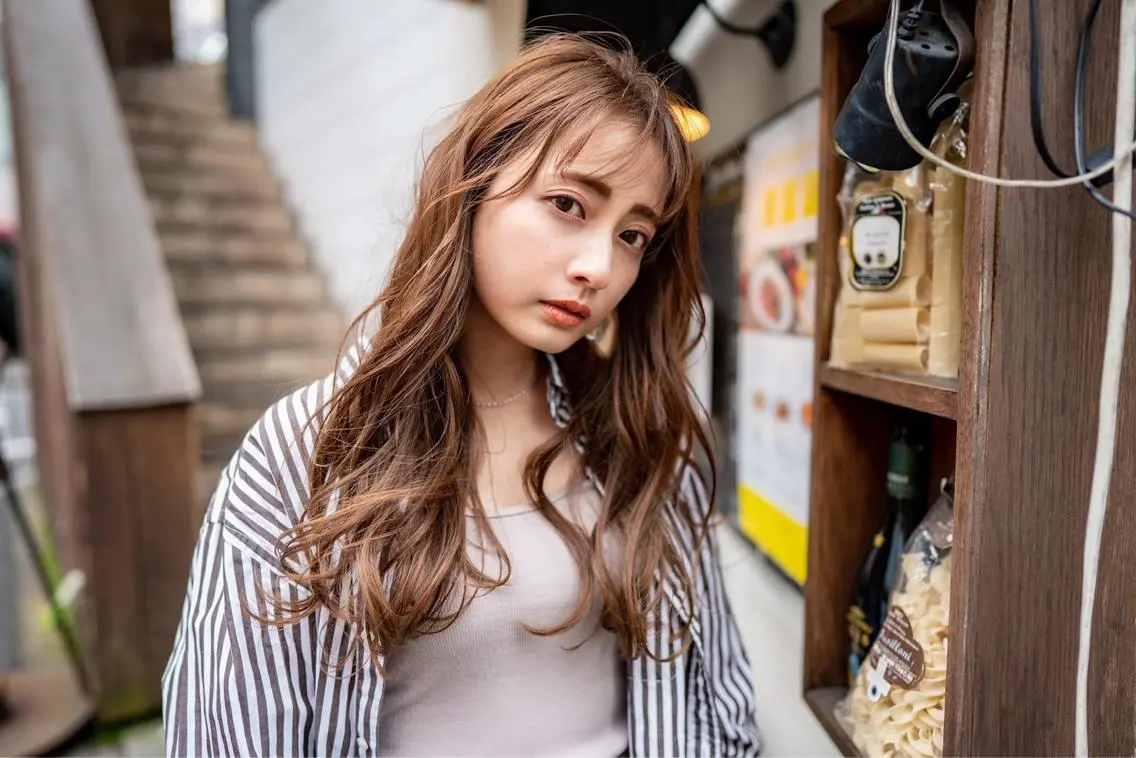 セミロング カラー パーマ カット ヘアカラー トリートメント 🉐レイヤー/塩見 弘樹🉐渋谷のヘアスタイル