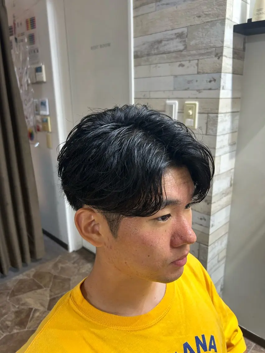 ショート パーマ メンズ カット パーマ HRK1st RYOKIのヘアスタイル