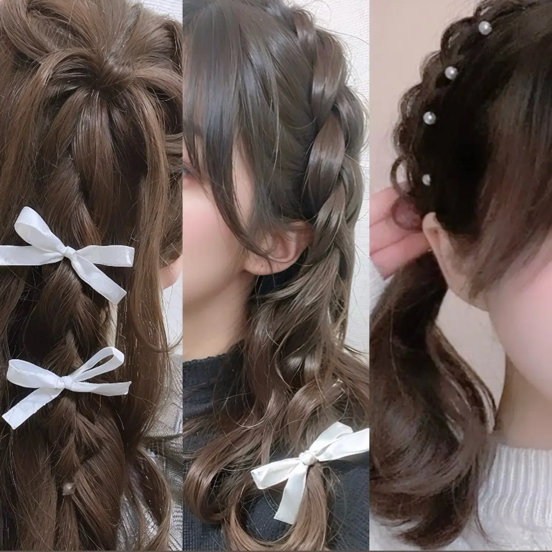 セミロング カラー ヘアアレンジ 🎀透明感ナチュラル ガーリー🎀yuhiのヘアスタイル
