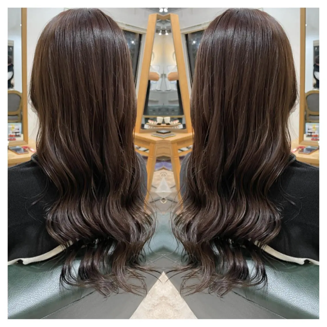 ロング カラー カット ヘアカラー トリートメント 村山 茉衣のヘアスタイル