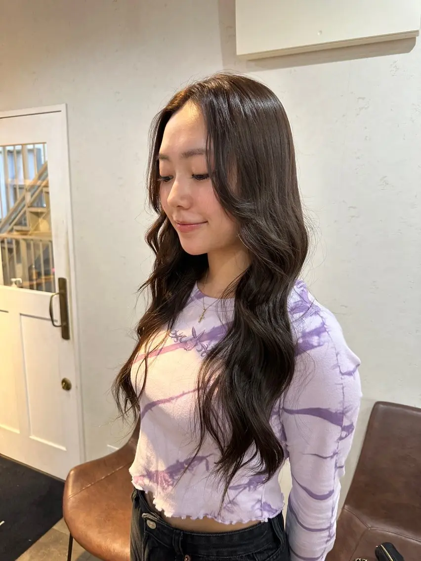 ロング カット ヘアカラー 🧣misaki 🧣のヘアスタイル