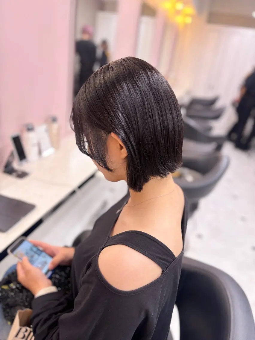 ショート カラー 透明感カラー 韓国風ヘア 💙ハイトーン韓国風 色白ヘア💙manaのヘアスタイル