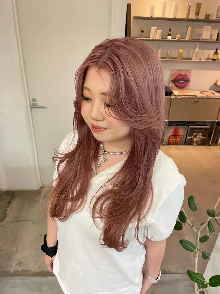 ロング レイヤーカット HITOMI 福岡パーマのヘアスタイル