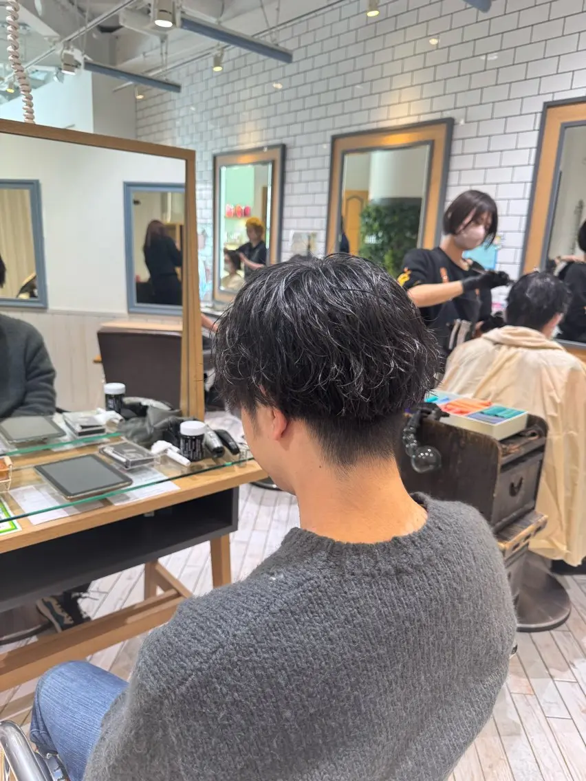 パーマ メンズ カット パーマ 伊藤 歩のヘアスタイル