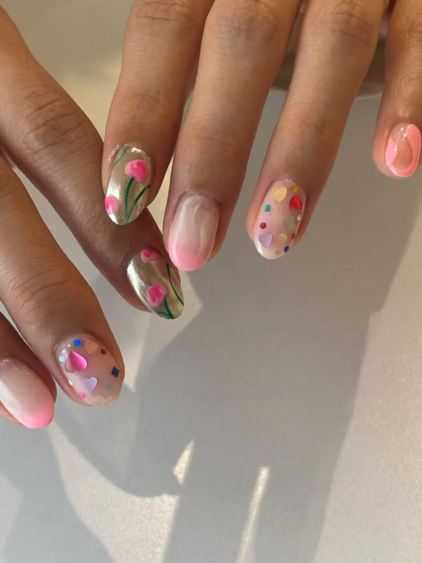 ネイル 春ネイル ハンドネイル Ann nailのネイルデザイン