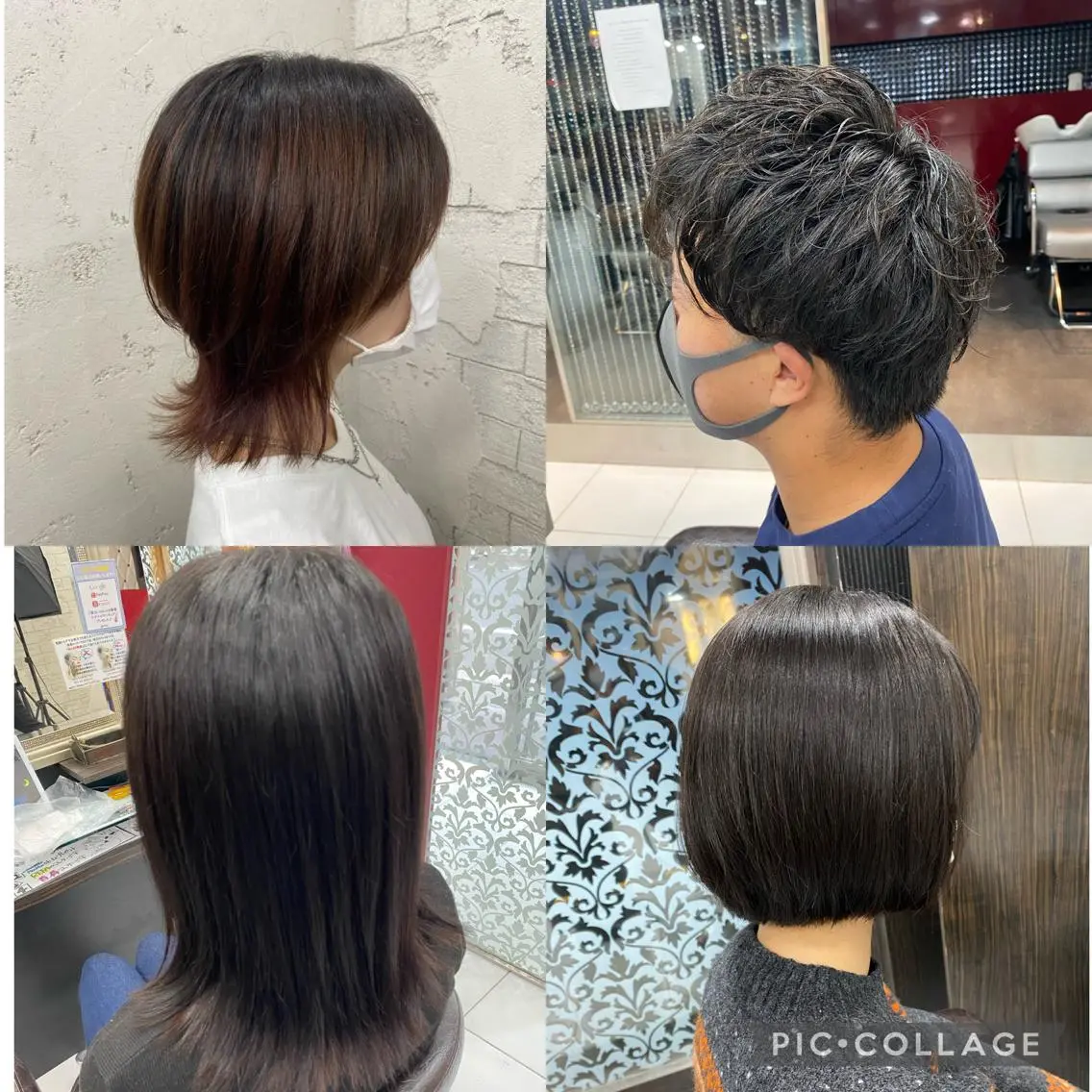ショート パーマ カット グレージュ達人/赤み 消し/ブリーチ/岩崎のヘアスタイル