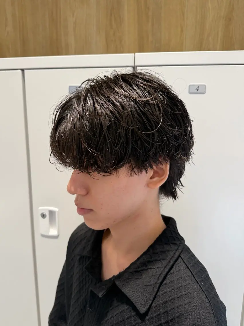 ショート メンズ マッシュ カット 縮毛矯正/メンズ カット栄 伊藤 翔哉のヘアスタイル