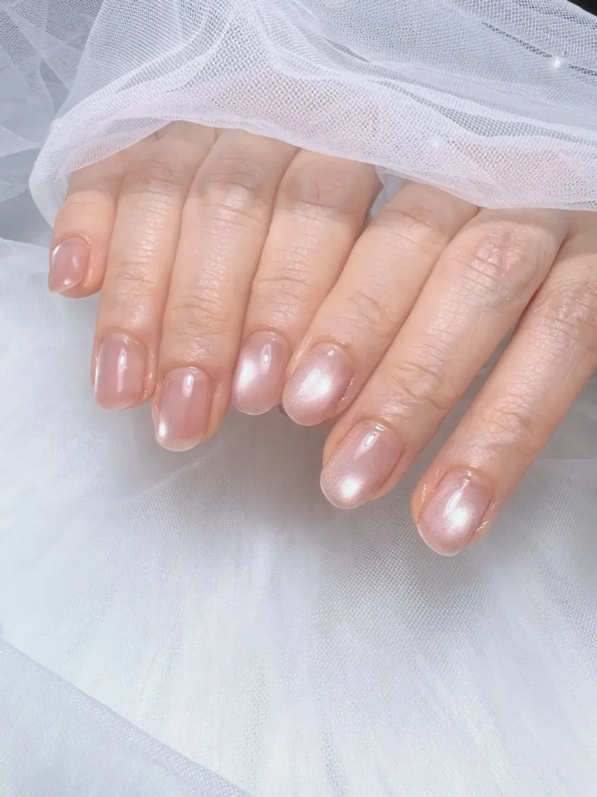 ネイル マグネットネイル マグネットワンカラー ワンカラーネイル ハンドネイル nail salon Noël_赤磐のネイルデザイン