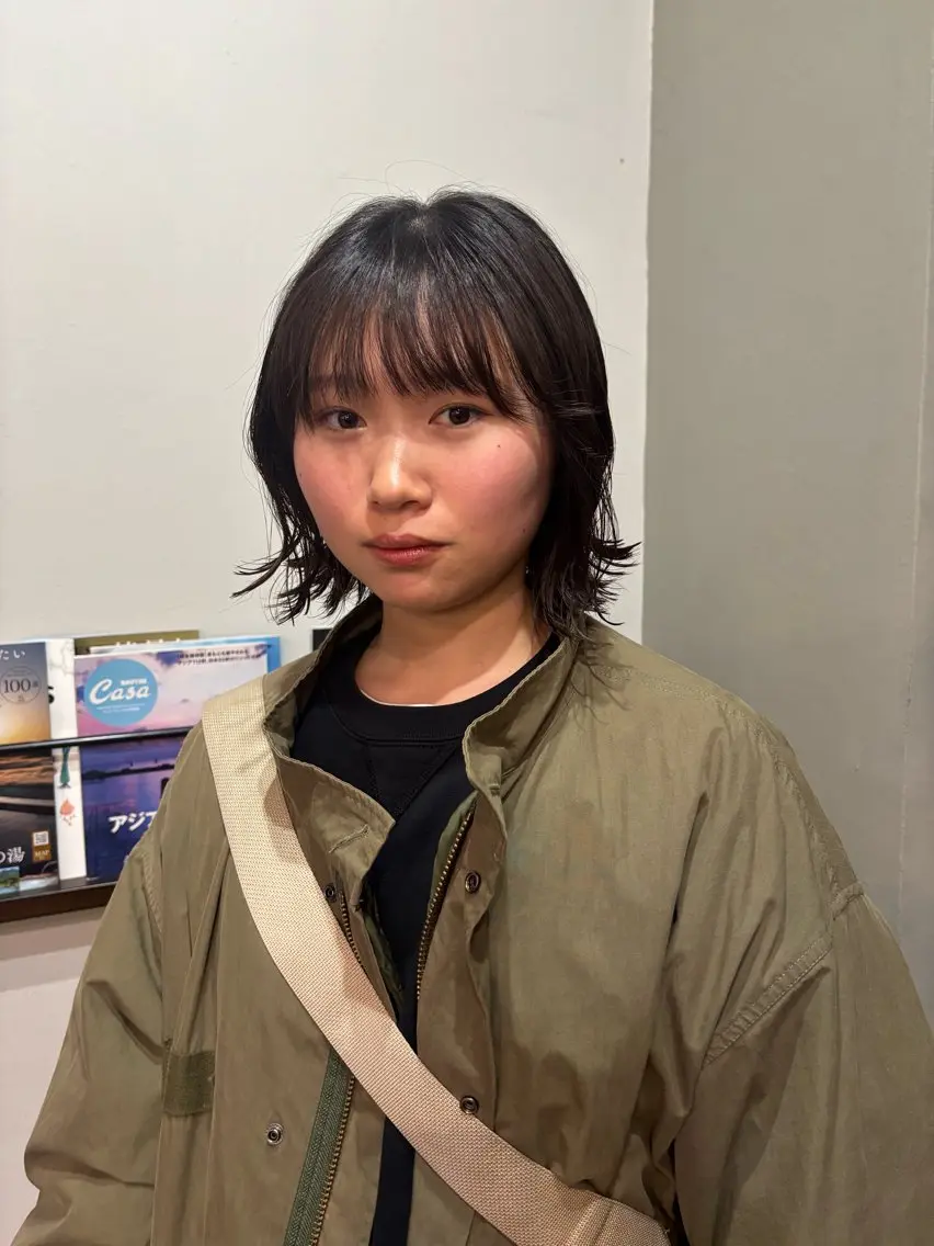 ショート カット パーマ 井本 早紀のヘアスタイル