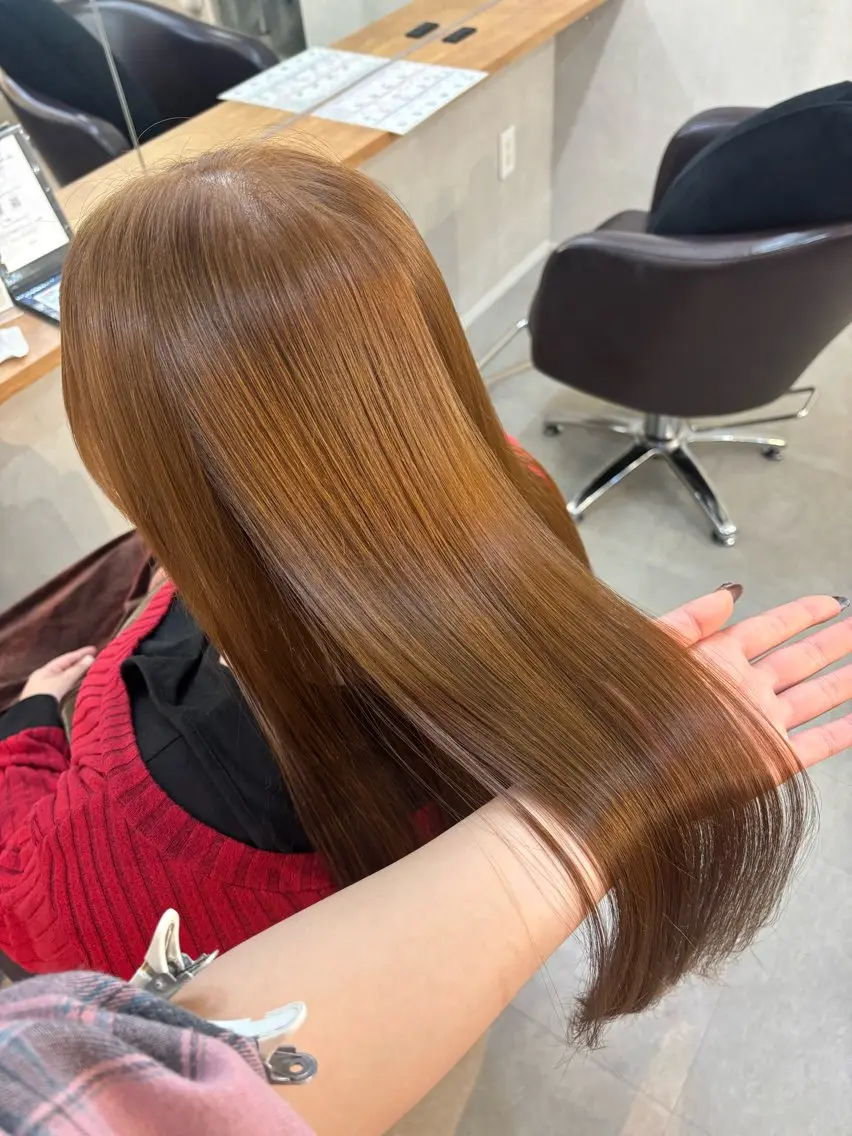 ロング カラー カット ヘアカラー 🎀Maho🎀ボブ × 髪質改善のヘアスタイル