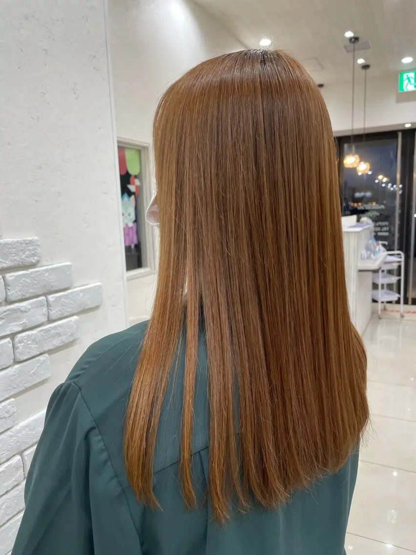 ロング カット 縮毛矯正 PROGRESS‣‣ 福澤 可音🐯🐝のヘアスタイル