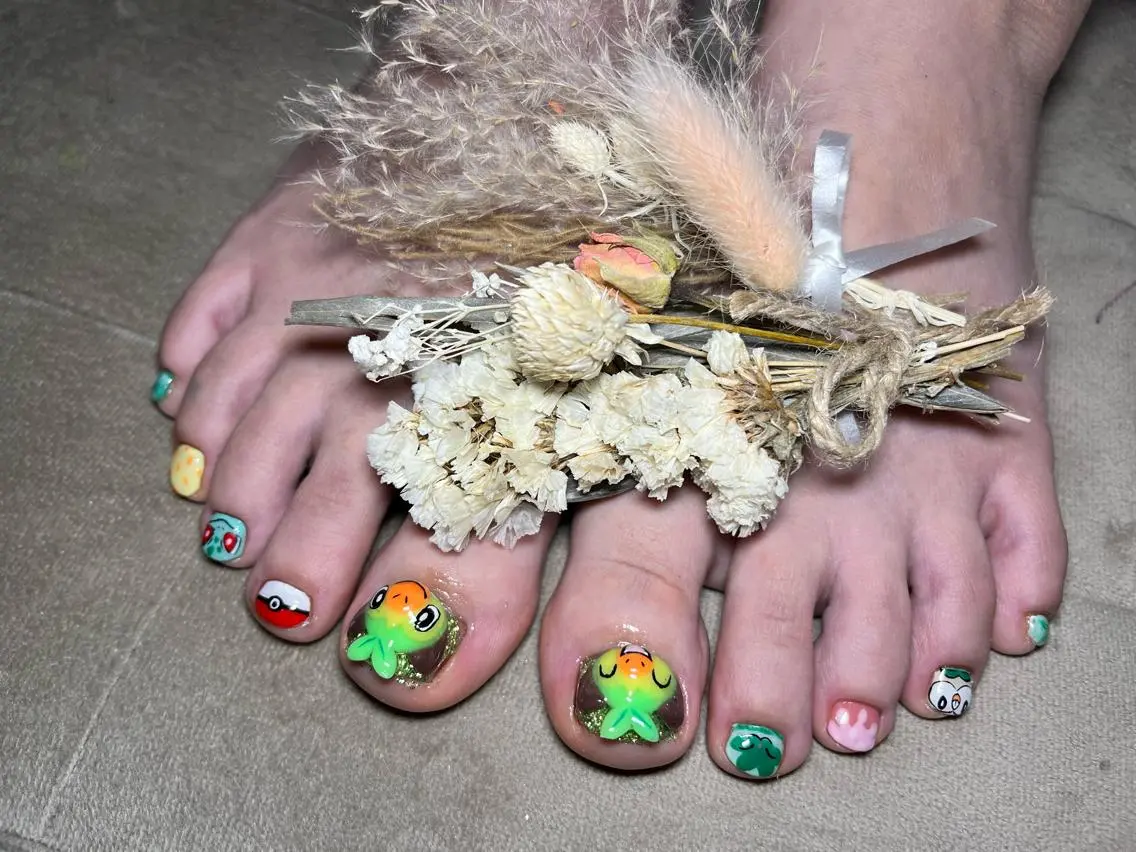 ネイル アートネイル フットネイル フットネイル Nail salon Caco.のネイルデザイン