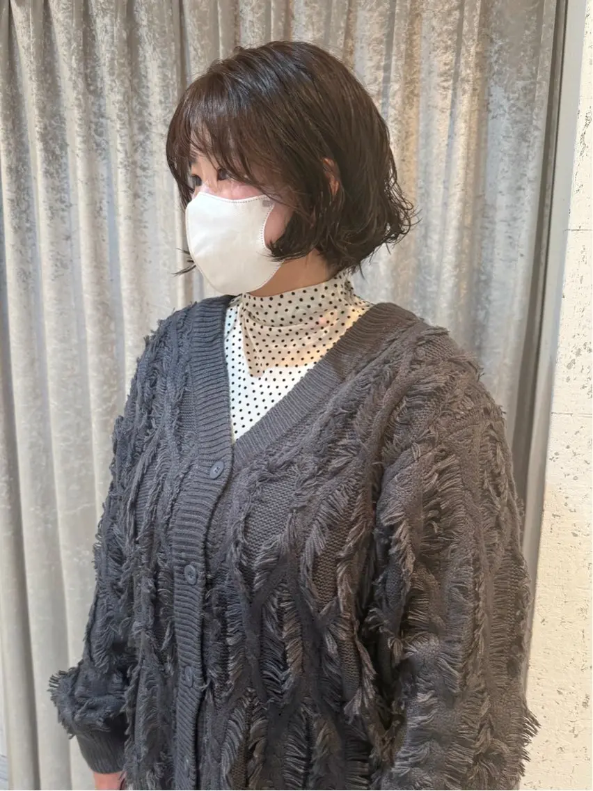 ショート カラー パーマ 似合わせカット カット ヘアカラー パーマ トリートメント mai / linoah˚✧のヘアスタイル