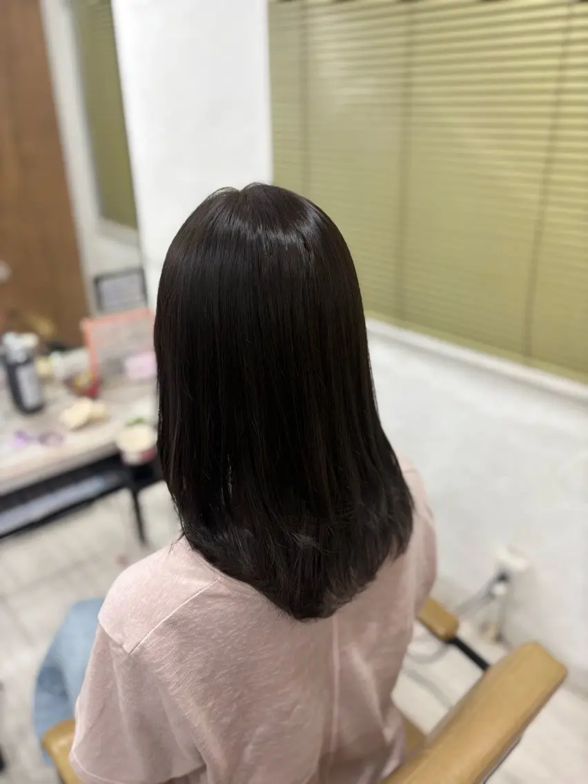 ミディアム カラー カット ヘアカラー トリートメント 暖色系カラー/ピンク Ririi🎀のヘアスタイル