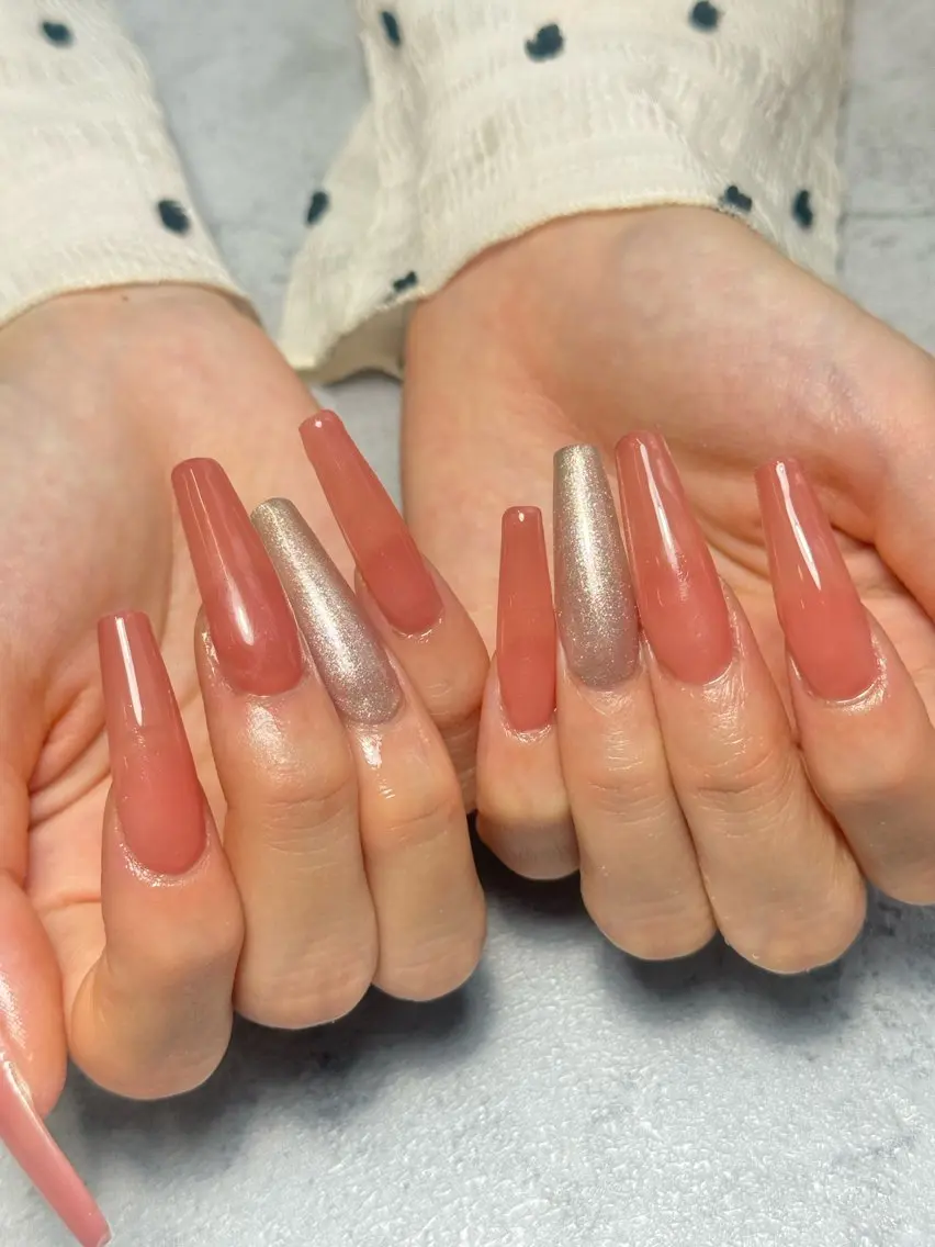 ネイル 長さ出し ワンカラーネイル ハンドネイル k+1💅🏻 miyukiのネイルデザイン