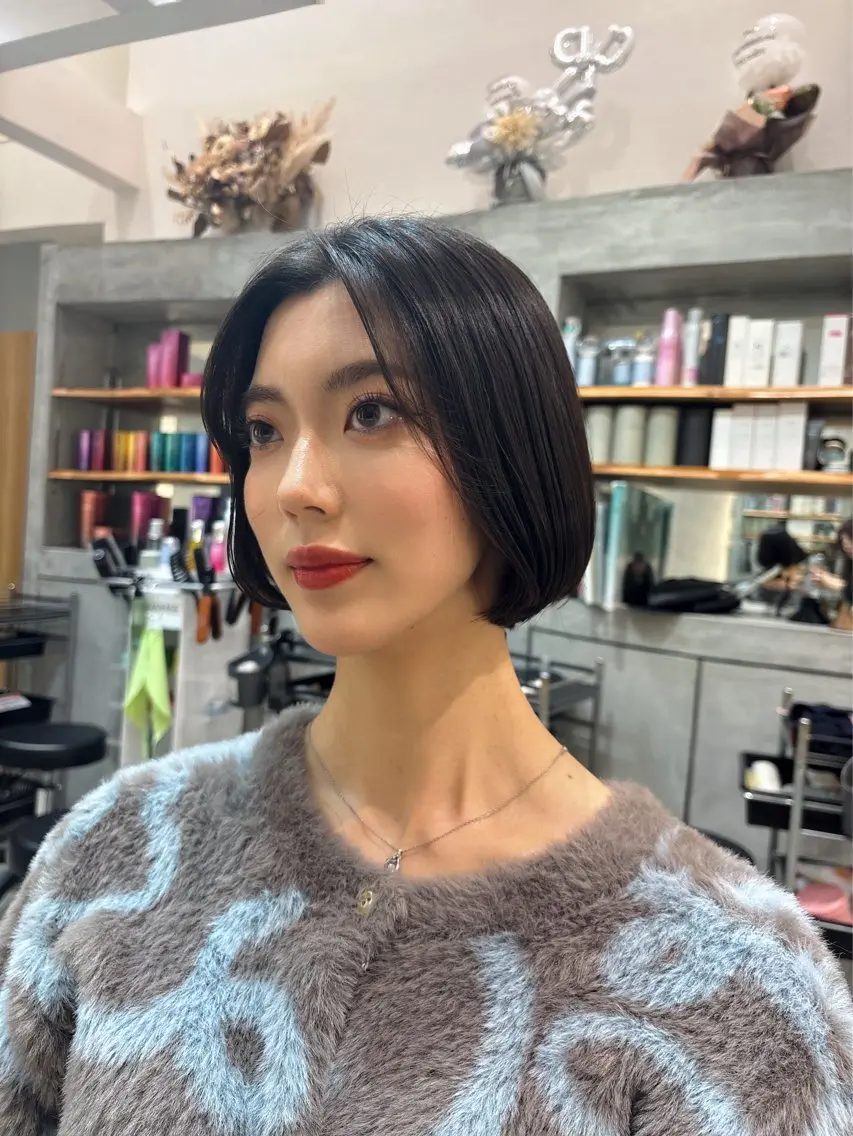 ショート ショートボブ ボブ ショートヘア Londnaitre MAHOのヘアスタイル