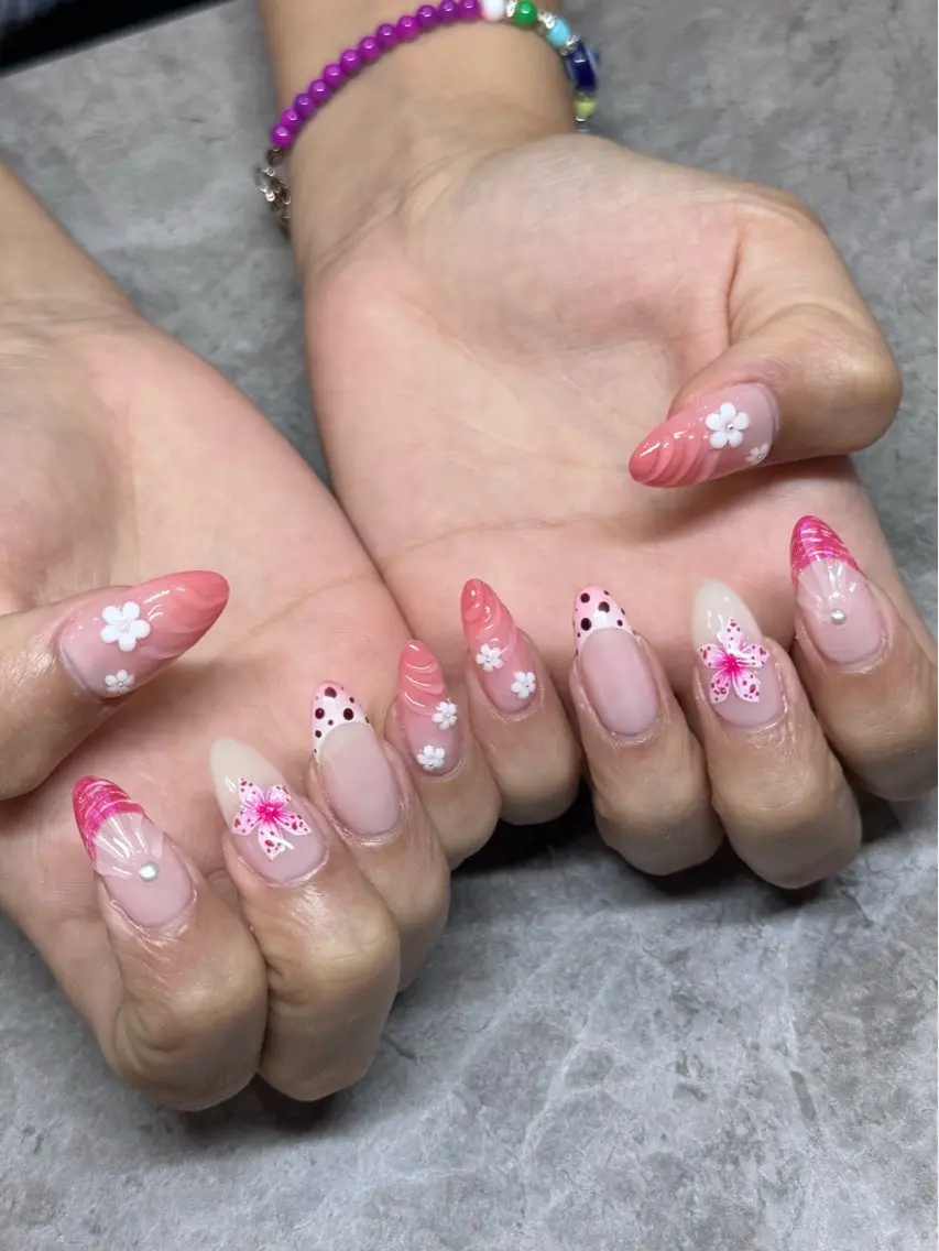 《オフあり》💎ジェルネイル アート10本🔥デザイン持ち込みコース🦋の写真