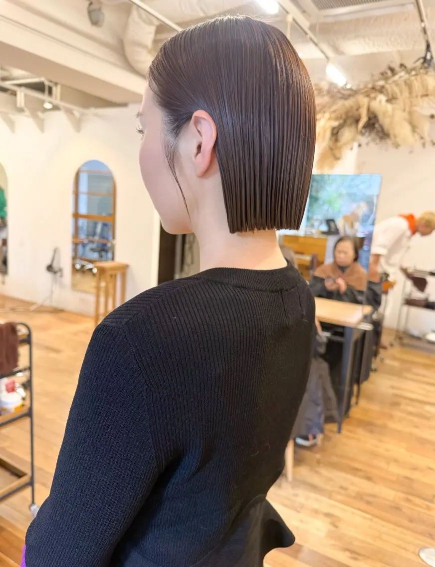 ミディアム 永田 侑也のヘアスタイル