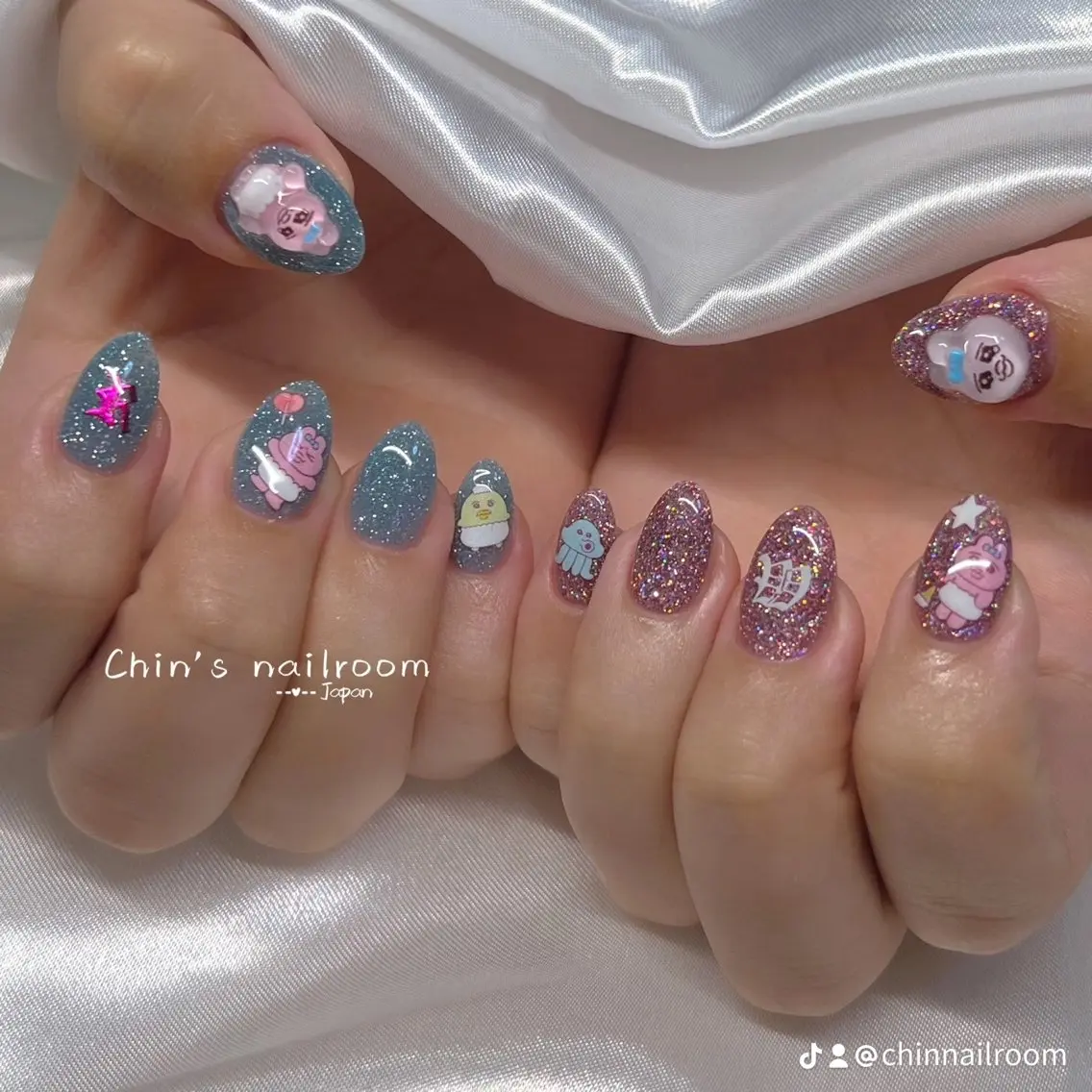 ネイル 韓国ネイル ワンホンネイル Kawaii ChibaNailのネイルデザイン