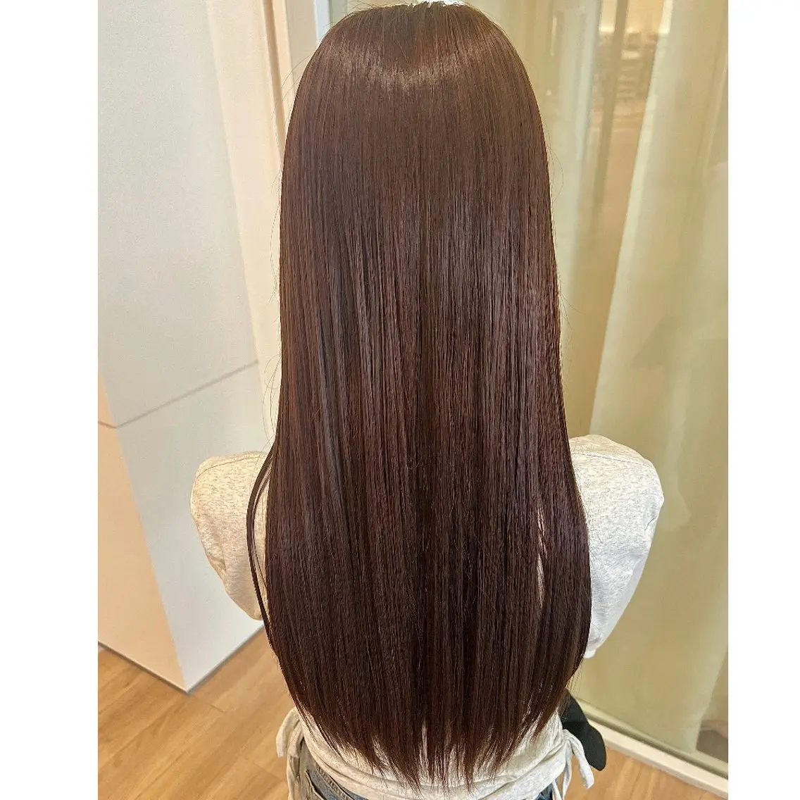 ロング カラー ブラウンカラー カット ヘアカラー トリートメント cocoa船橋🎀 naomiのヘアスタイル