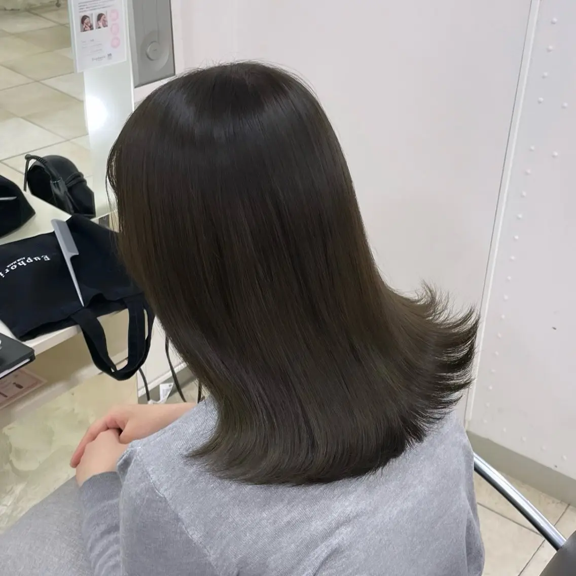 ミディアム カラー ヘアカラー トリートメント 🐈⬛カチモリ/暖 色/𝐌𝐢𝐤𝐮のヘアスタイル