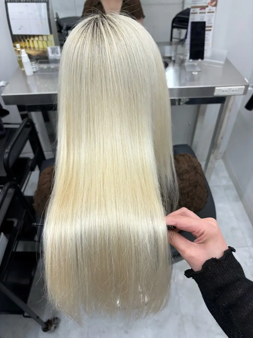 ロング ヘアカラー トリートメント ヘアセット 韓国ワンホン透明感 カラー✨🖤ここあのヘアスタイル