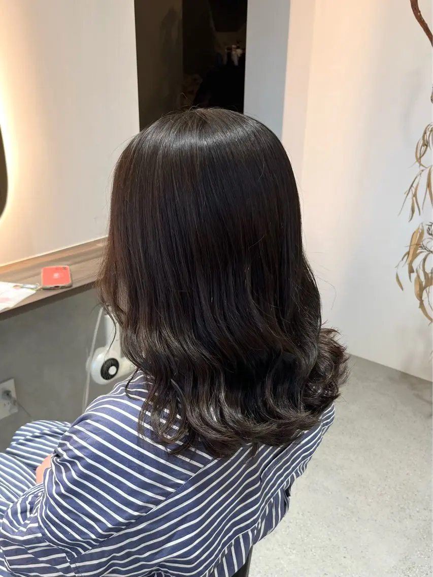 ミディアム カット トリートメント 池谷 茉耶のヘアスタイル
