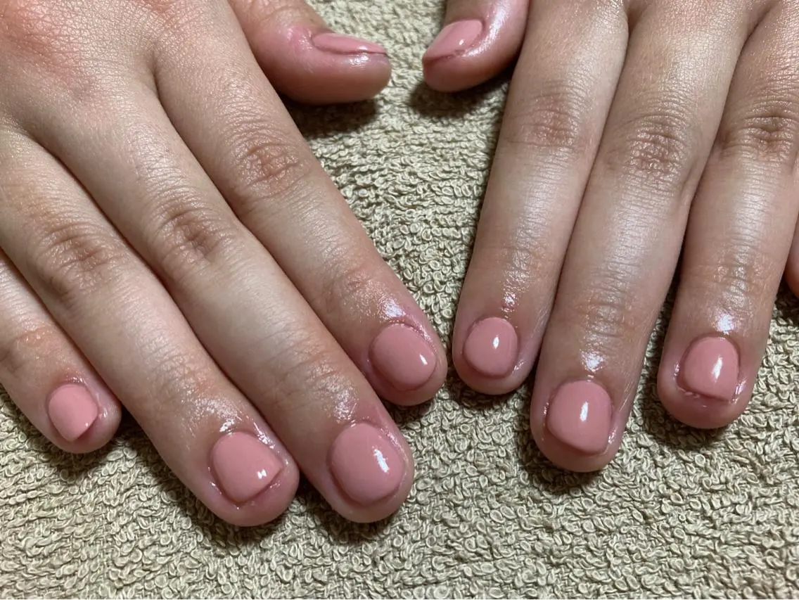 ネイル ぷっくりネイル シンプルネイル 東大阪/ ROBED nail salonのネイルデザイン