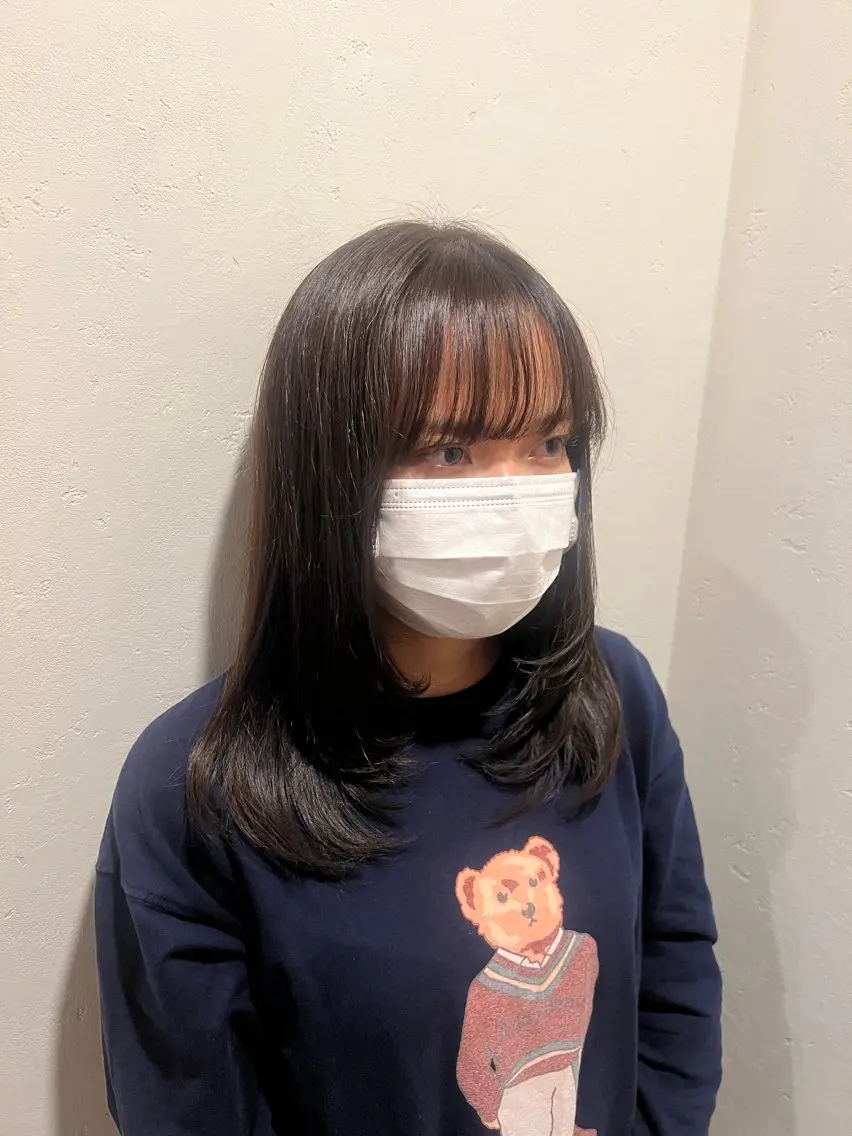セミロング レイヤーカット 水田 芹七のヘアスタイル