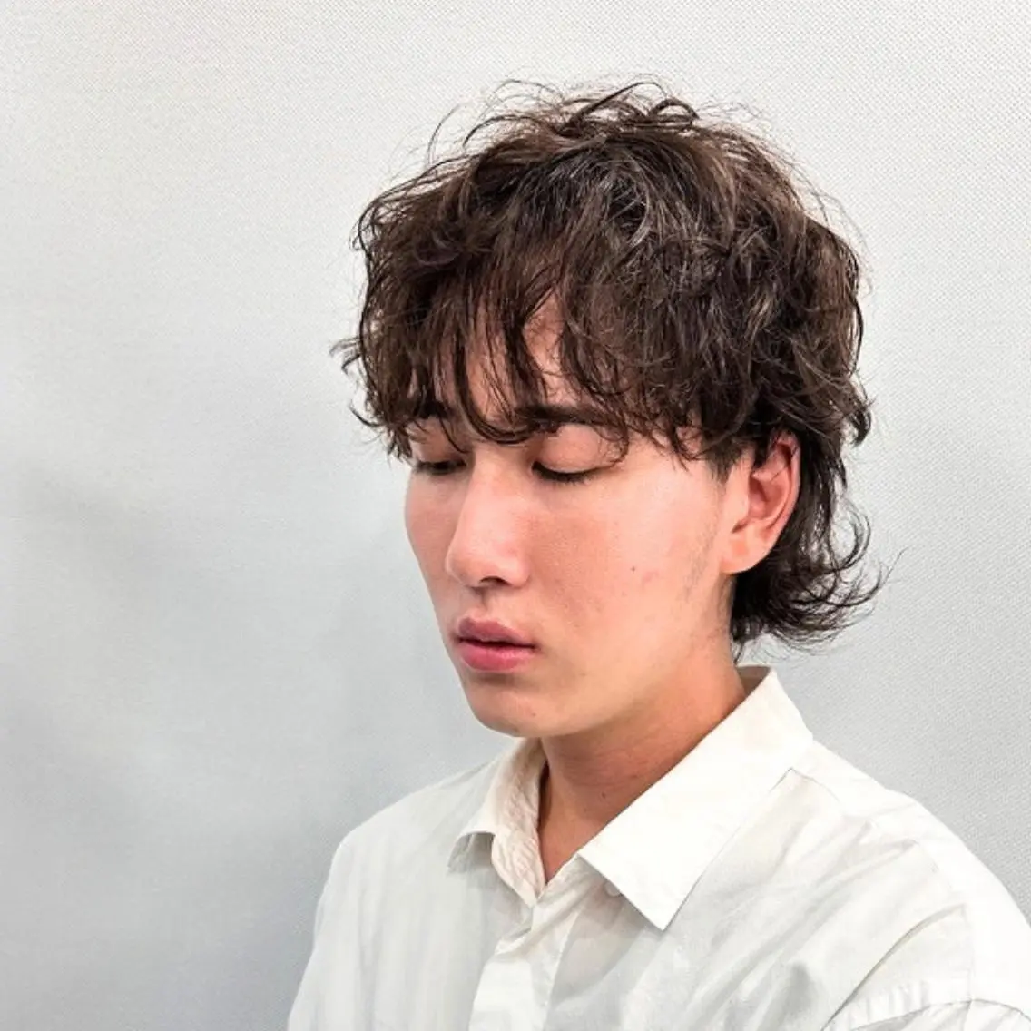 パーマ メンズ マッシュ メンズパーマ マレットヘア ❇️安達 優心❇️ レイヤー/艶髪特化のヘアスタイル