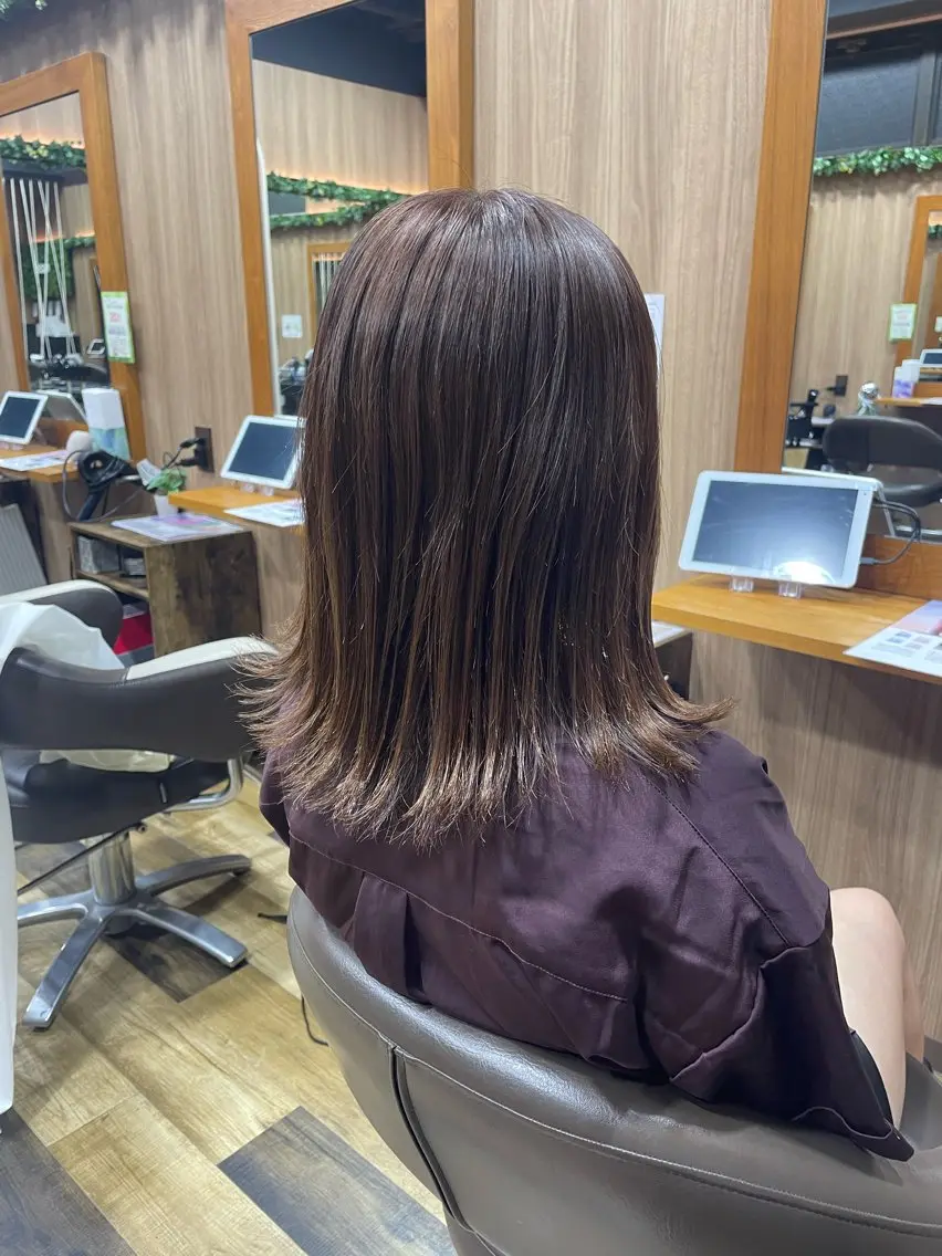 ミディアム カット 山際勇策 /岐阜美容師のヘアスタイル