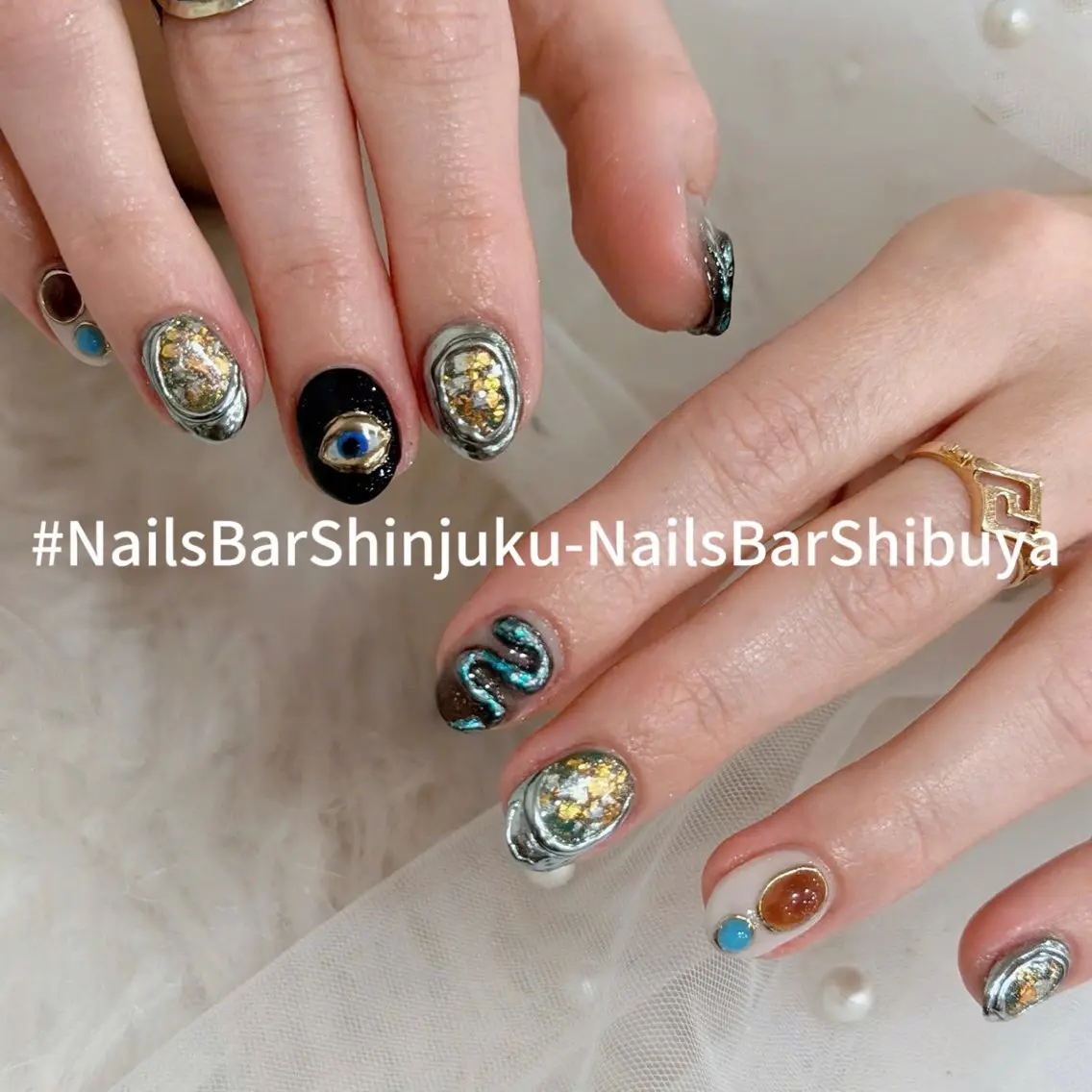 ネイル 長さ出し フレンチネイル ジェルネイル 韓国ネイル ロングネイル NAILS BAR SHINJUKUのネイルデザイン