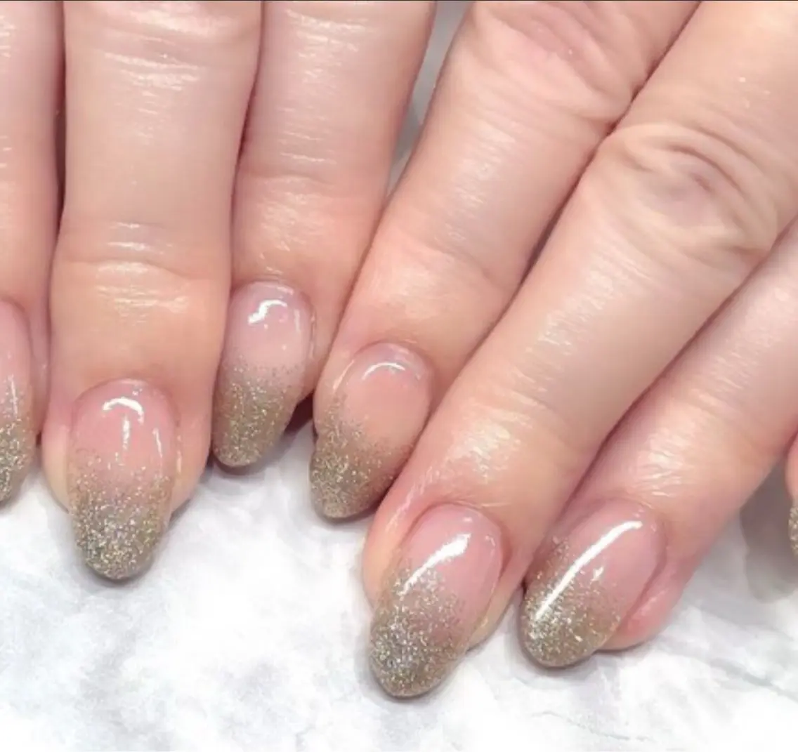 ワンカラーラメグラデーション💅の写真
