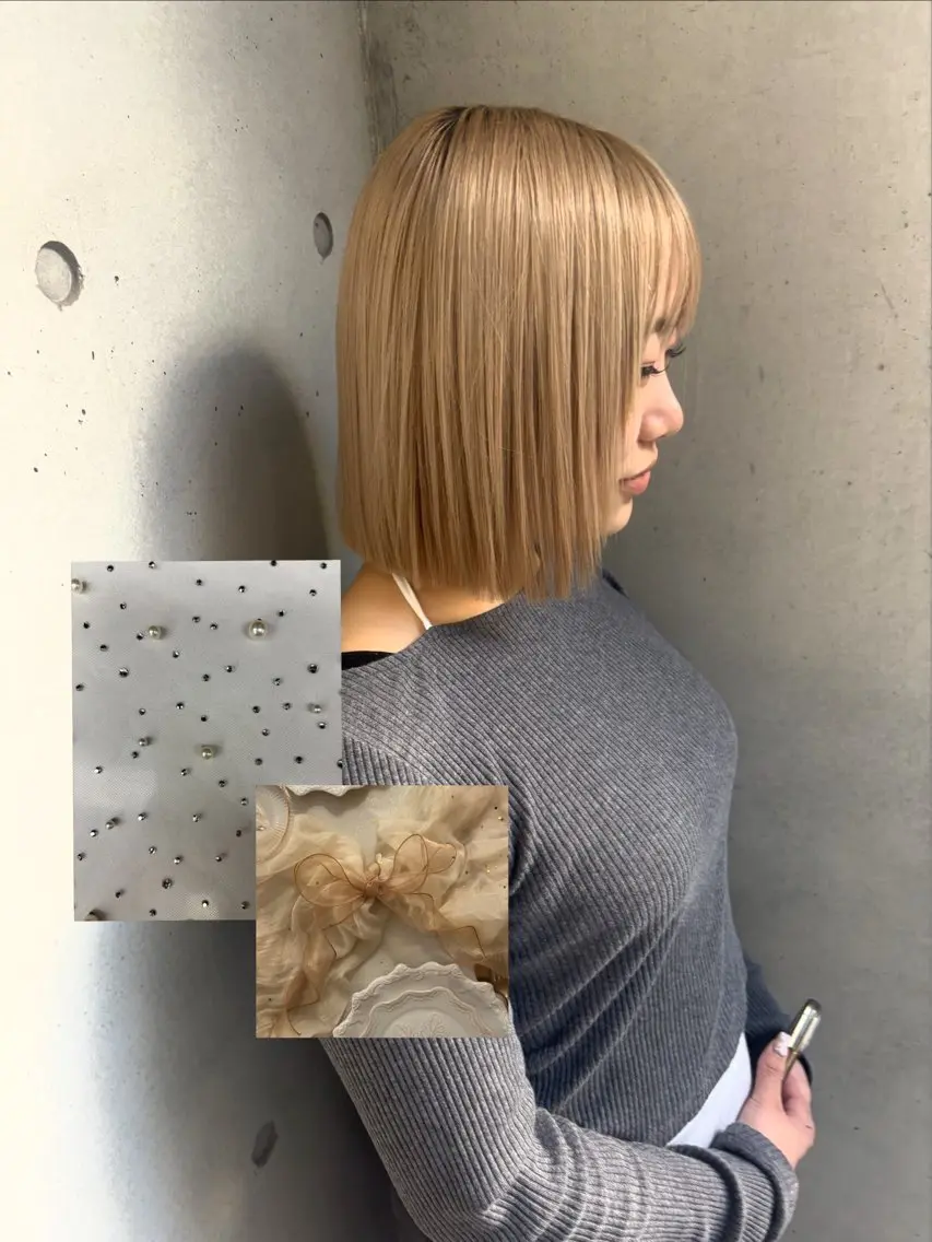 ショート ヘアカラー 【美ボブ.艶カラー. 梅田茶屋町】midoのヘアスタイル