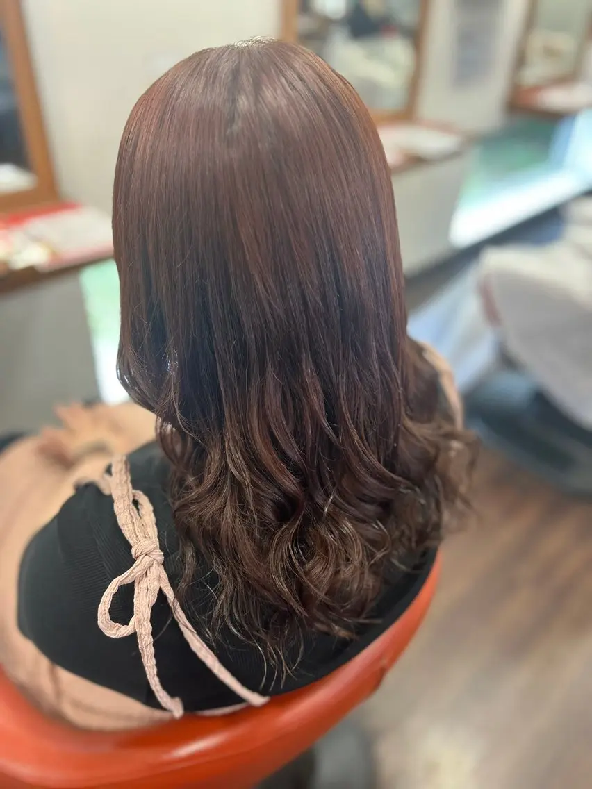 ロング カラー カット ヘアカラー トリートメント 太田 妃乃のヘアスタイル