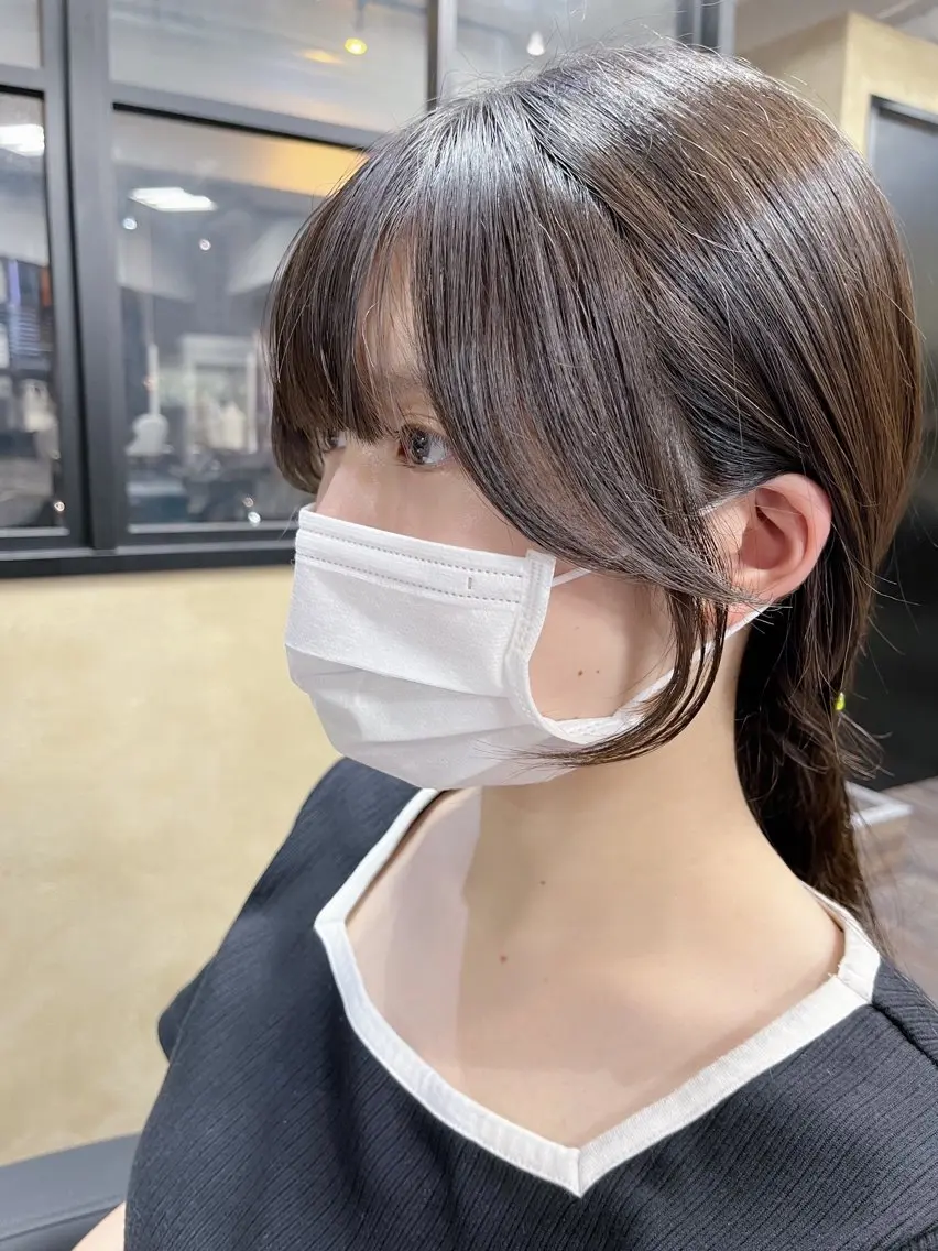 ミディアム カラー ヘアアレンジ カット ヘアカラー トリートメント 清楚/韓国 風/レイヤー/拓朗のヘアスタイル
