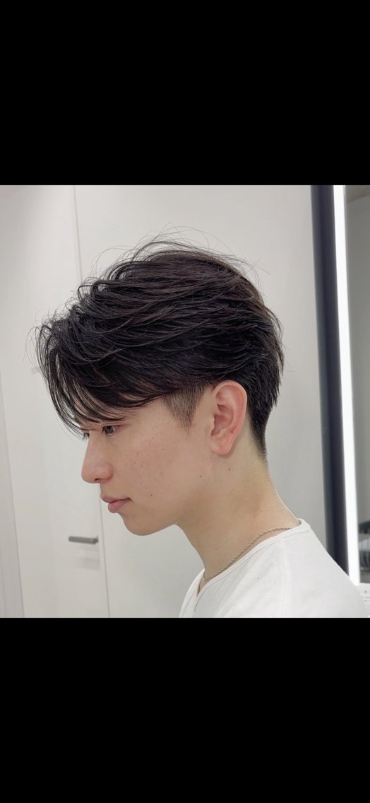 メンズ センターパート マッシュ 刈り上げ RUKA/メンズ特化 💫メッシュキャップのヘアスタイル