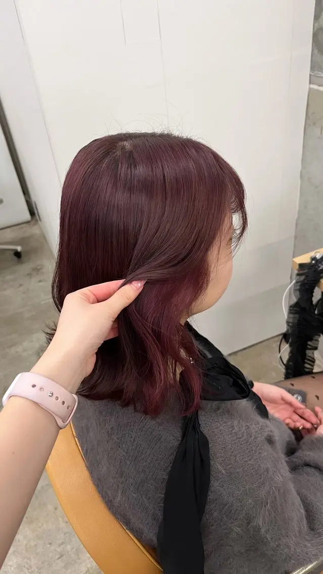 🍓インナーカラー(ブリーチ+カラー)+トリートメント🍓の写真