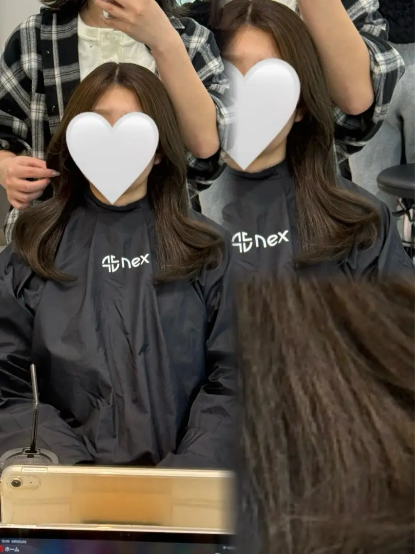 ミディアム ヘアカラー トリートメント 透明感カラー/ 表参道/こはるのヘアスタイル