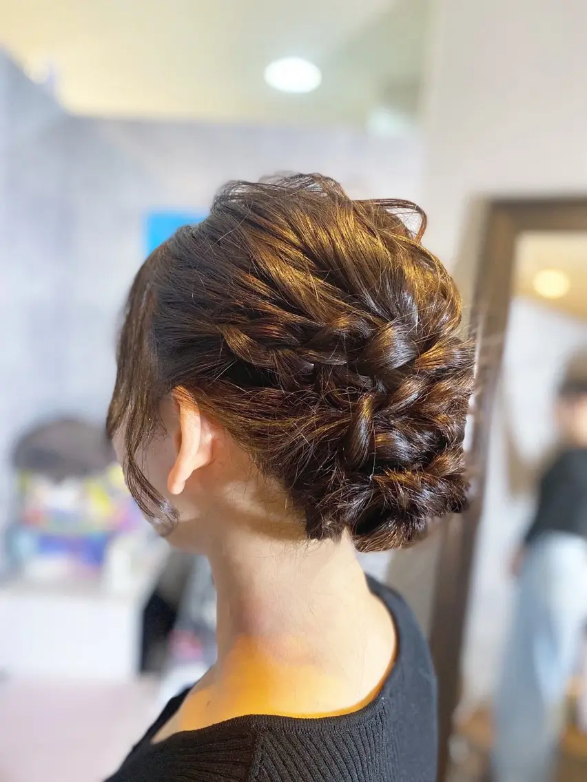 ヘアアレンジ ヘアセット 清川 椿咲のネイルデザイン